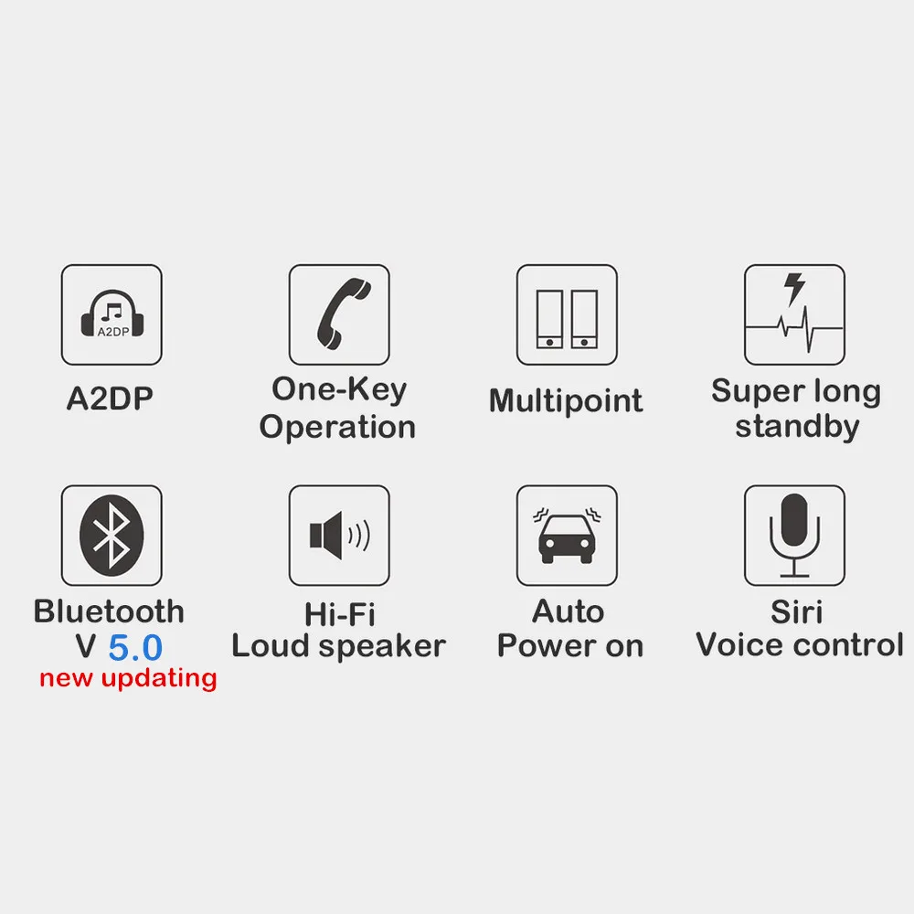 Автомобильный Bluetooth Hifi динамик 2 Вт Handsfree беспроводной аудио приемник MP3