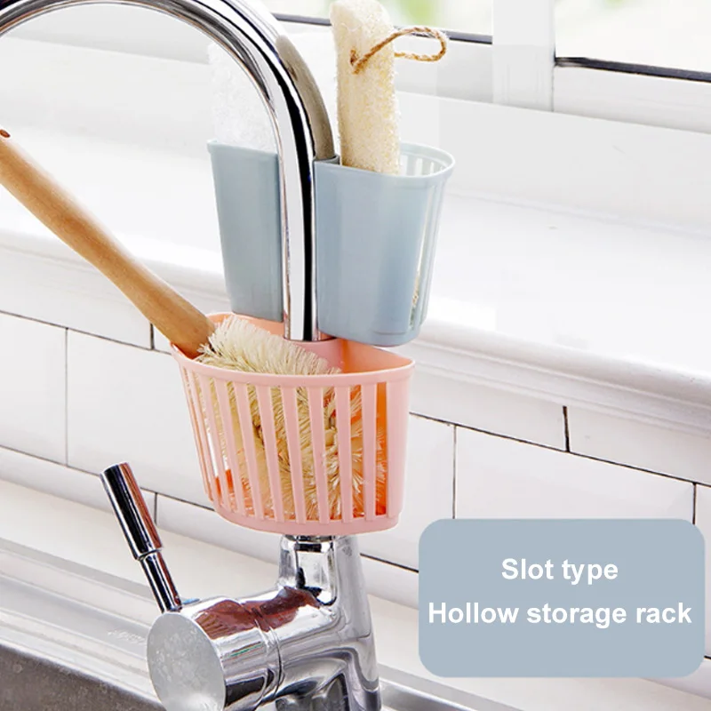 

Kitchen Sink Drain Rack Sponge Soap Debris Rack Plastic Hanging Storage Basket Faucet Organizer Shelf Portable Home Kitchen Tool