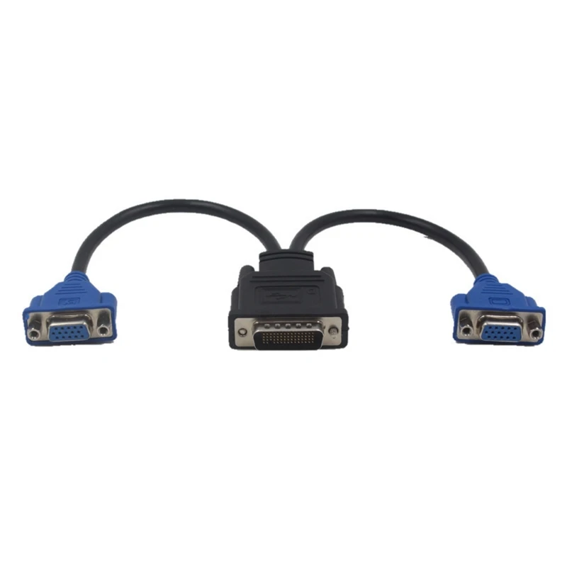 DMS-59 Pin to 2 VGA Splitter Adapter Cable Reduce the Loss of Data Transmission Avoid Wrong Signal Lightweight | Компьютеры и офис