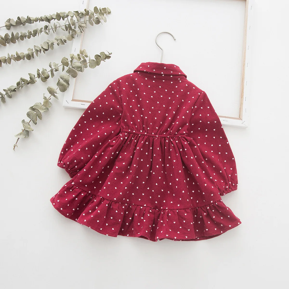 Осенние детские платья хлопковые с длинными рукавами для девочек платье малышей