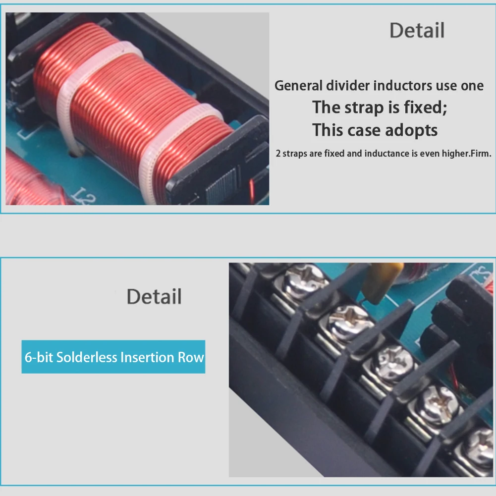 Cooling Sound Tool Professional 2 Crossover Car Speaker Durable Audio Frequency Divider Accessories Bass Adjustable DIY Vehicle |