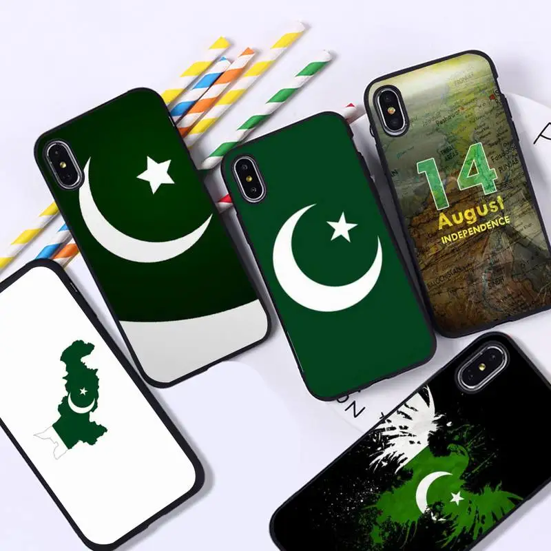YNDFCNB drapeau Pakistan pour iphone 13 11 12 pro XS MAX 8 7 6 6S Plus X 5S SE 2020 XR couverture