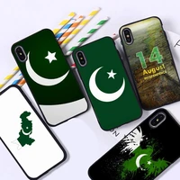 yndfcnb pakistan flag phone case for iphone 13 11 12 pro xs max 8 7 6 6s plus x 5s se 2020 xr cover
