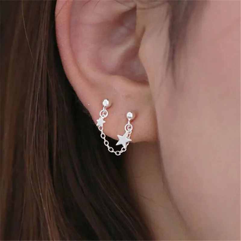 

Женские серьги-гвоздики из серебра 925 пробы, 1 шт.