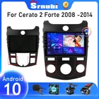 Автомагнитола Srnubi 2 Din Android 10 для KIA Forte Cerato 2 TD 2008 - 2013 мультимедийный плеер навигация GPS 2din Carplay Стерео DVD