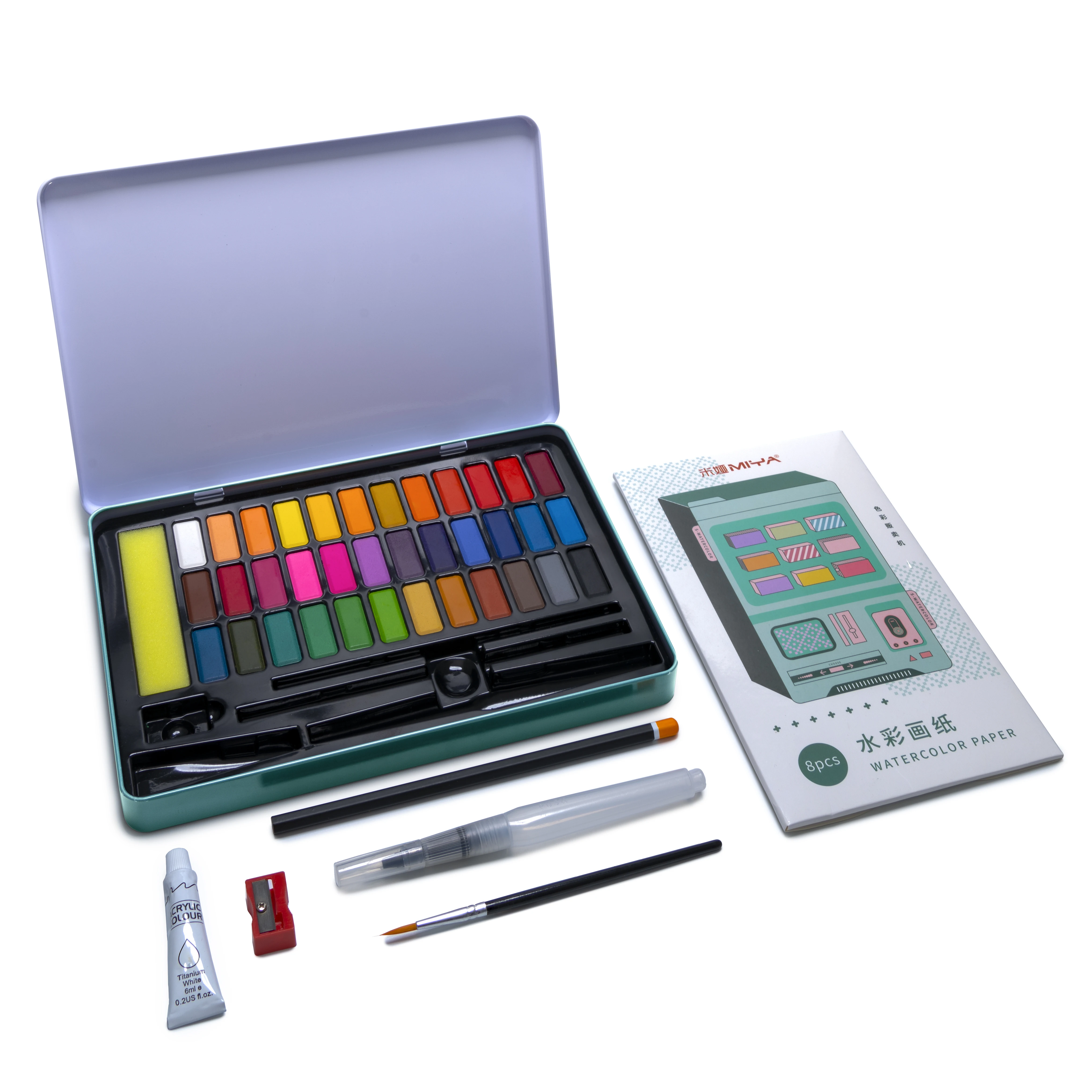 

HIMI Watercolor Paint Set,36 Colors with Watercolor Brush,for Kids,Adults, Beginners,Artists Painting,Sketching,Illustrating