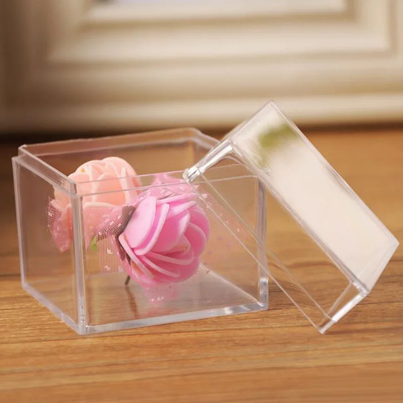 12 шт. Рождественская Подарочная коробка прозрачная из ПВХ сумки для шоколада и