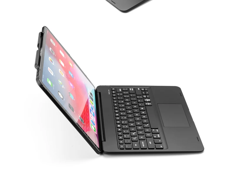 Witsp@ d мышь сенсорная bluetooth клавиатура для iPad 10,", Премиум Пластиковый Чехол, 7 цветов с подсветкой, интеллектуальное включение/выключение