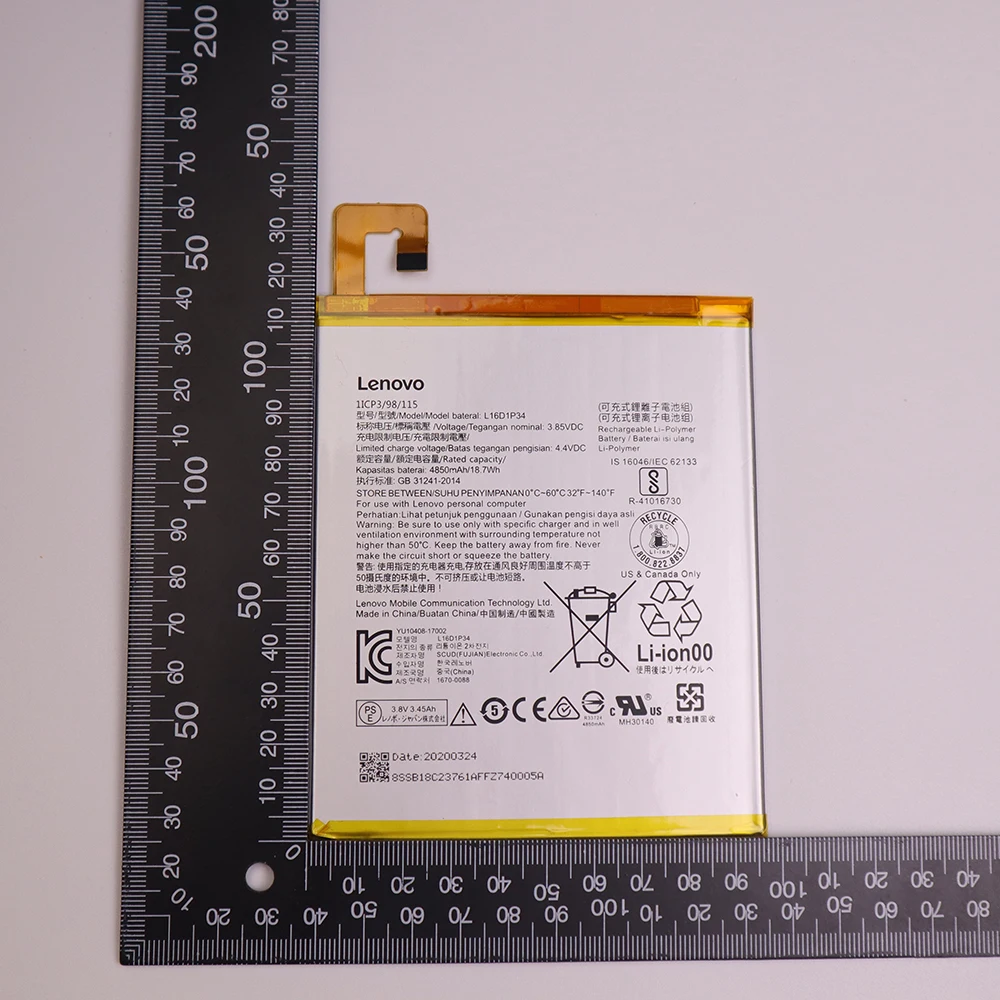 4850 мА/ч L16D1P34 запасная батарея для LENOVO TAB4 8 ТБ 8504N TB 8504X 8504F плюс 8704F 8704X 8704N 8704V