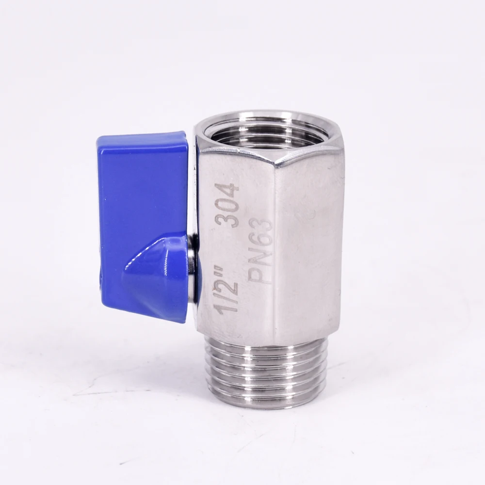 Мини санитарный шаровой клапан BSP Мама-папа 1/2 дюйма домашнее пиво нержавеющая