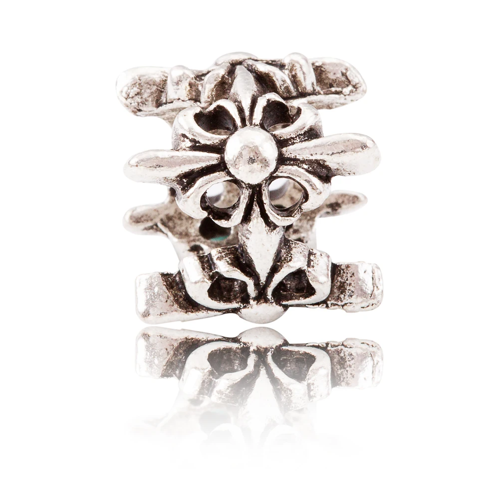 10 шт./лот посеребренные полые украшения бусины европейские бусы Сделай Сам Fit Pandora Подвески браслеты и браслет бижутерия js1030