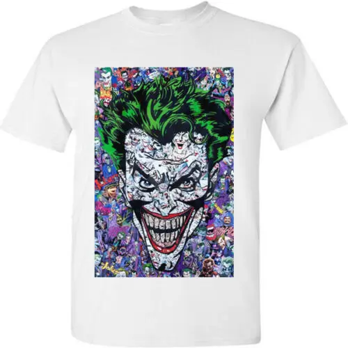 Новая белая футболка с изображением Dc Comics-The Joker Movie 2019 |