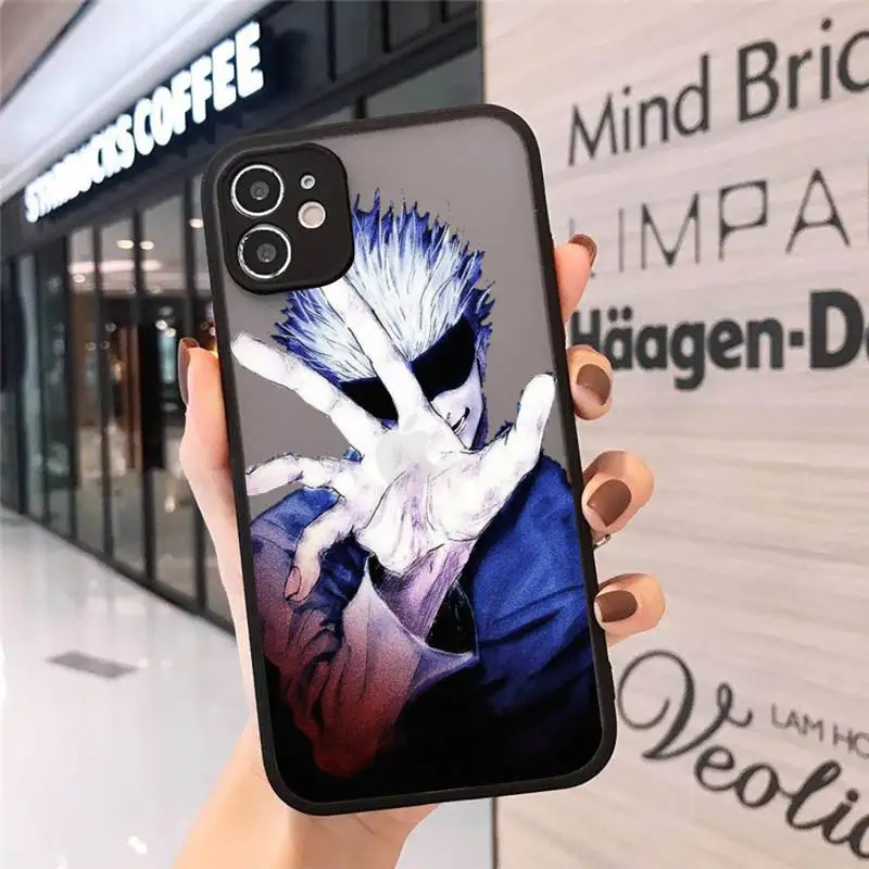 

Jujutsu Kaisen anime cartoon Phone Case Matte Transparent for iPhone 7 8 11 12 s mini pro X XS XR MAX Plus cover funda