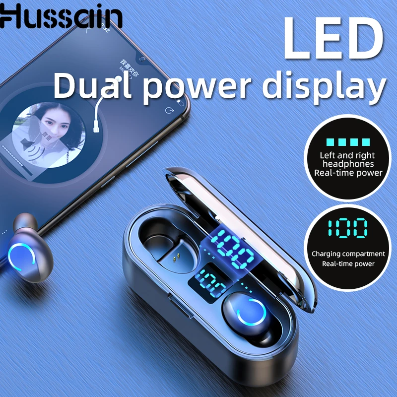 

Беспроводные наушники husдинамик Bluetooth Hi-Fi Беспроводные стереонаушники водонепроницаемые наушники TWS Bluetooth наушники с микрофоном