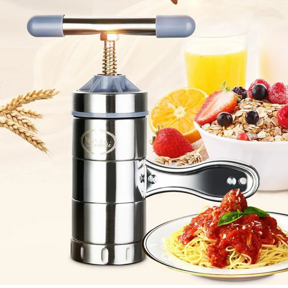 Stainless Steel Manual Noodle Maker Kitchen Pasta Spaghetti Press Pates Machine Vegetable Fruit Juicer Pressing | Бытовая техника