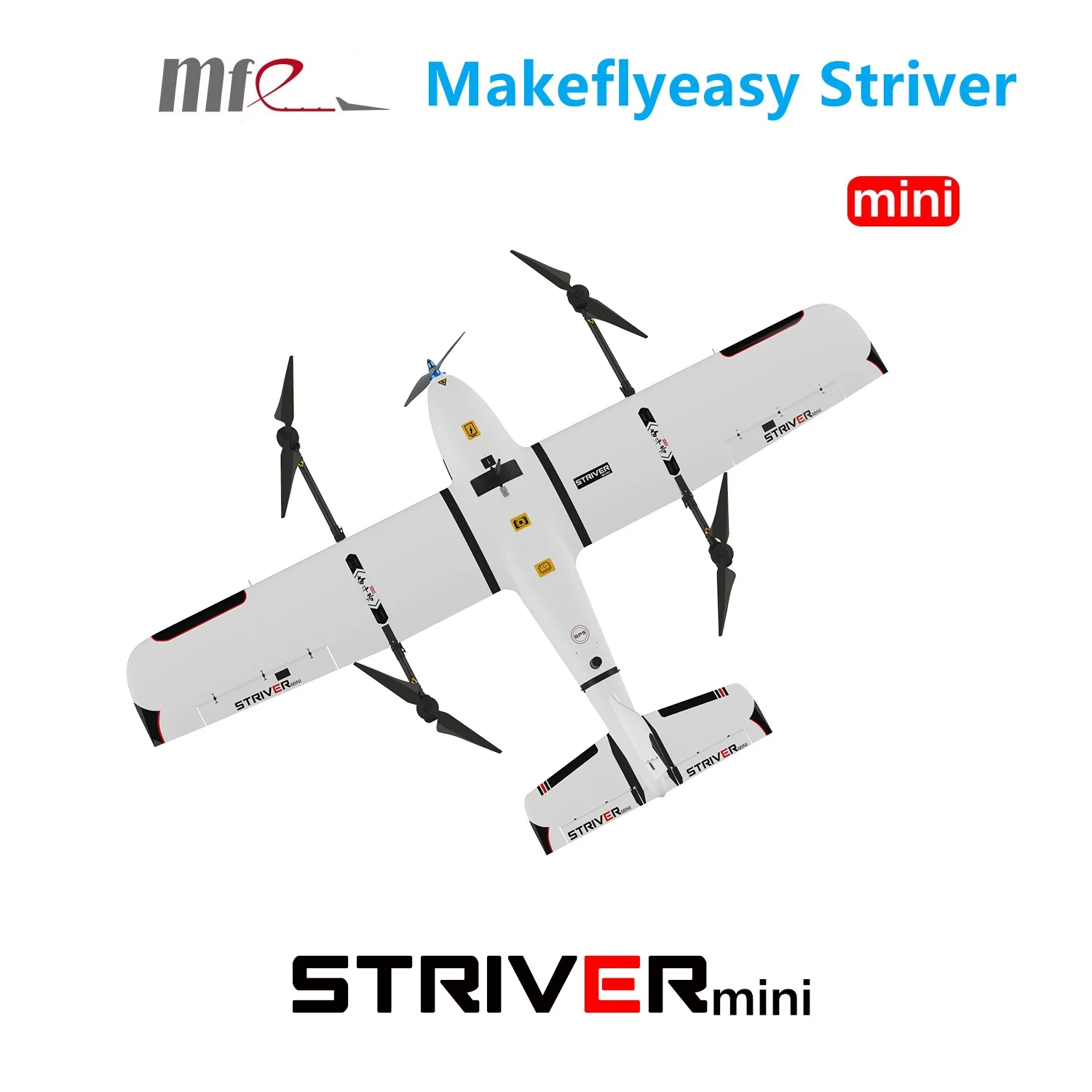 Makeflyeasy Striver mini 2100 мм VTOL версии 4 + 1 переносчик для аэрофотосъемки фотографирование