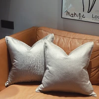 2022 cushion cover decorative pillow case modern simple luxury jacquard champagne silver coussin sofa chair bedding cushion