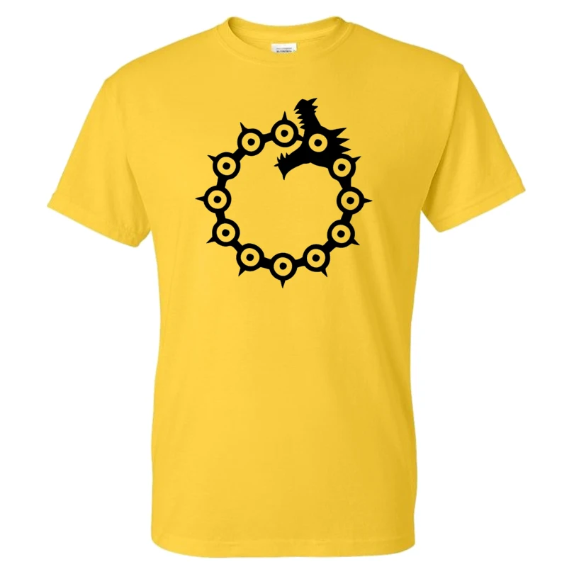 Футболка с рисунком дракона из семи смертных грехов уличная одежда футболка