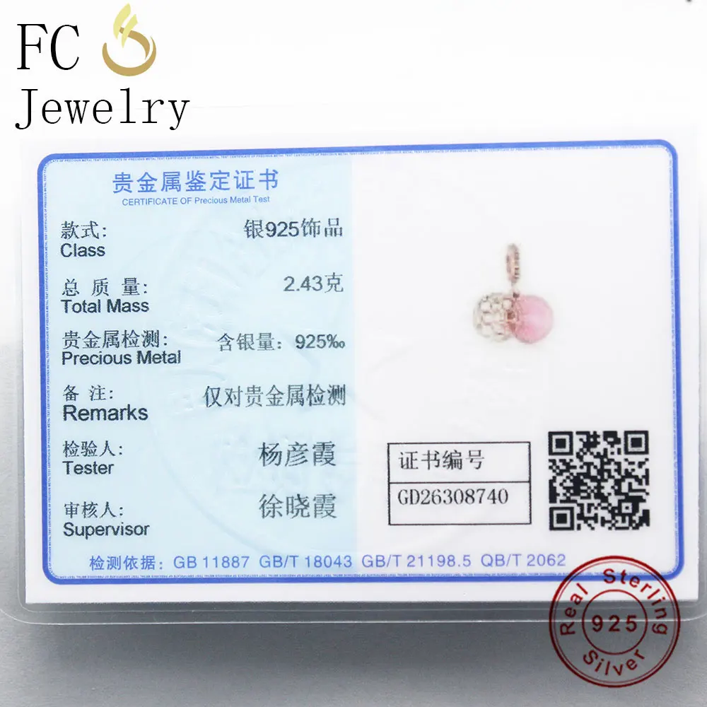 FC ювелирные изделия подходят оригинальные брендовые шармы браслеты 925 серебро