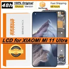 100% Оригинальный 6,81 ''AMOLED для Xiaomi mi 11 ultra ЖК-дисплей Сенсорная панель экран дигитайзер для Xiaomi11 Ultra M2102K1G ЖК-дисплей