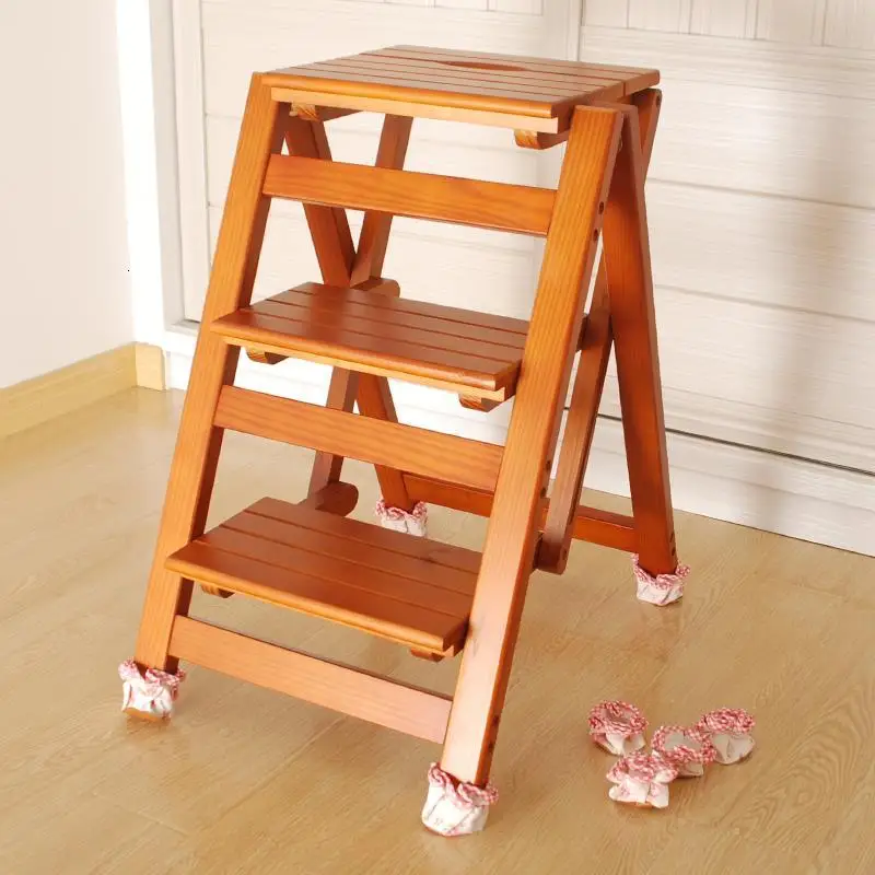 

Elderly Taburete De Cocina Ladder Tangga Lipat Ottoman Bench Escalera Madera Stepladder Escaleta Merdiven Escabeau Step Stool
