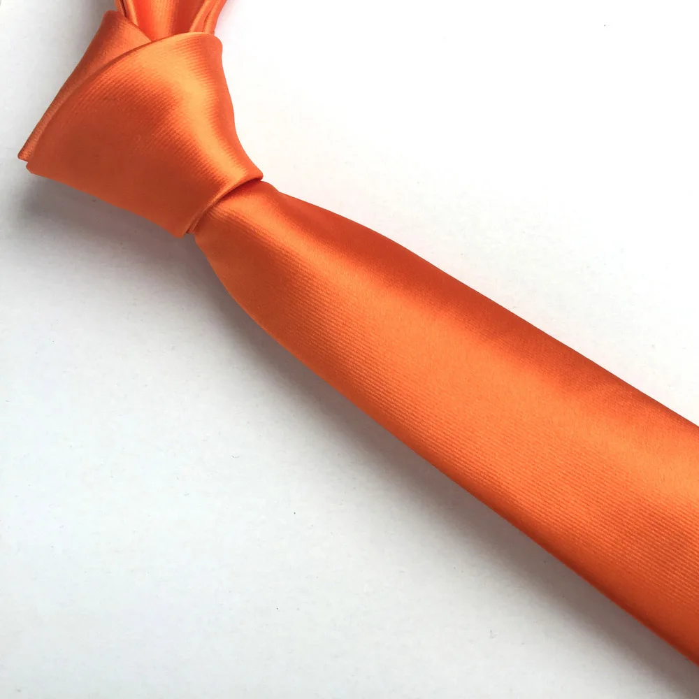 

Orange Color Men's Tie High Quality Jacquard Woven Necktie