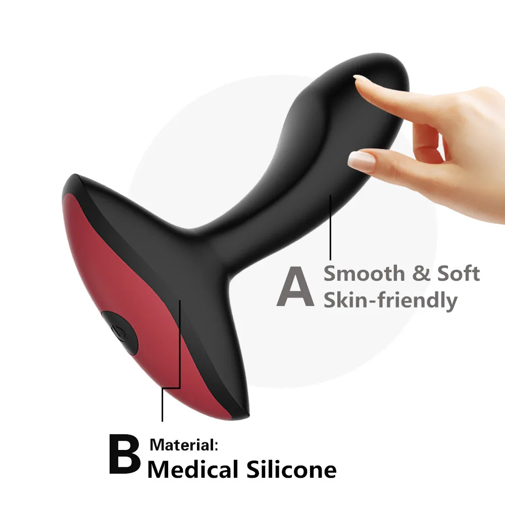 Prostate Massager Smart Anal Plug Remote Control Vibrator Gay Sex Toy For Man Wireless Masturbator Silicon Anus Climax Butt | Красота и