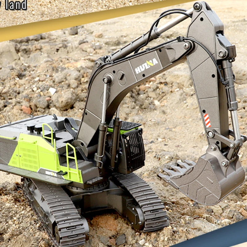 huina 593 1593 экскаватор 22ch rc truck 114 зеленая иг