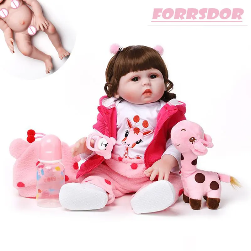 48 см все силиконовые куклы Bebe Reborn реалистичные милые детские игрушки на день
