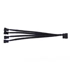 Y-образный разветвитель с 1 на 2 контакта, 4-контактный штекер Molex на 2 штекера 34-контактный разъем PWM, Удлинительный кабель для вентилятора, Прямая поставка, Лидер продаж