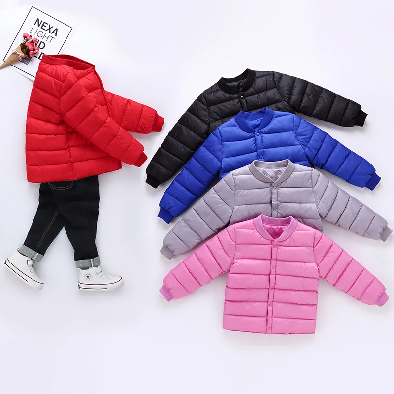 Детский пуховой хлопковый костюм большой мальчик девочка хлопковое пальто