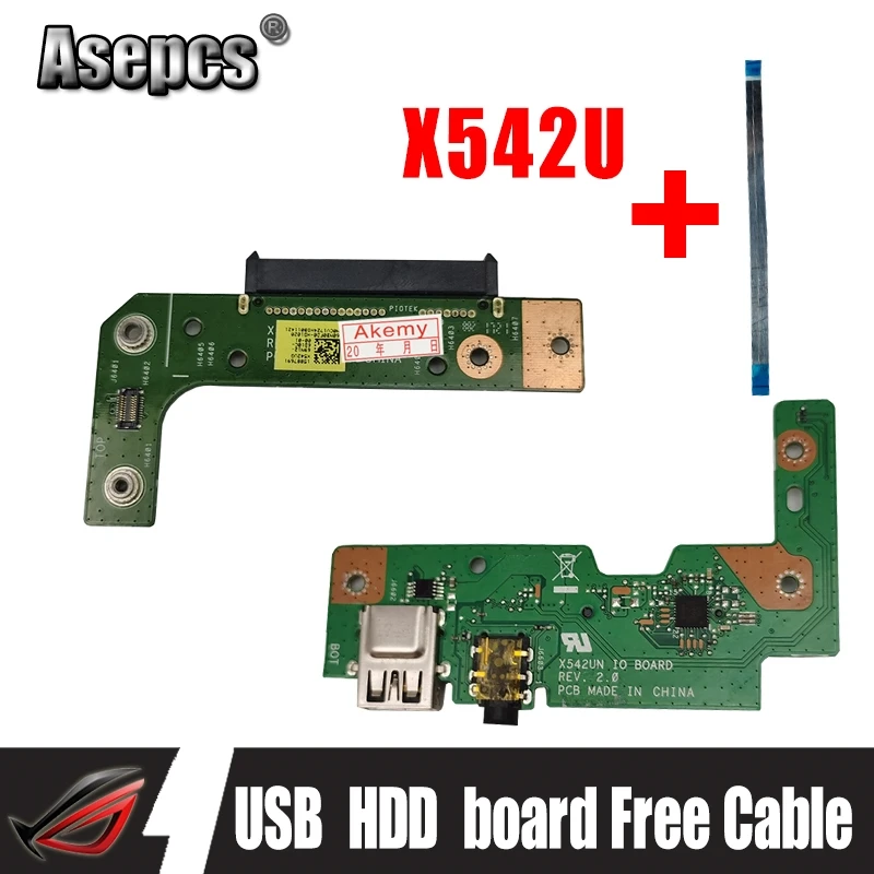 Бесплатный кабель для For Asus VivoBook X542U X542UQ X542UF X542UN X542UR X542URR USB аудио usb плата ноутбука