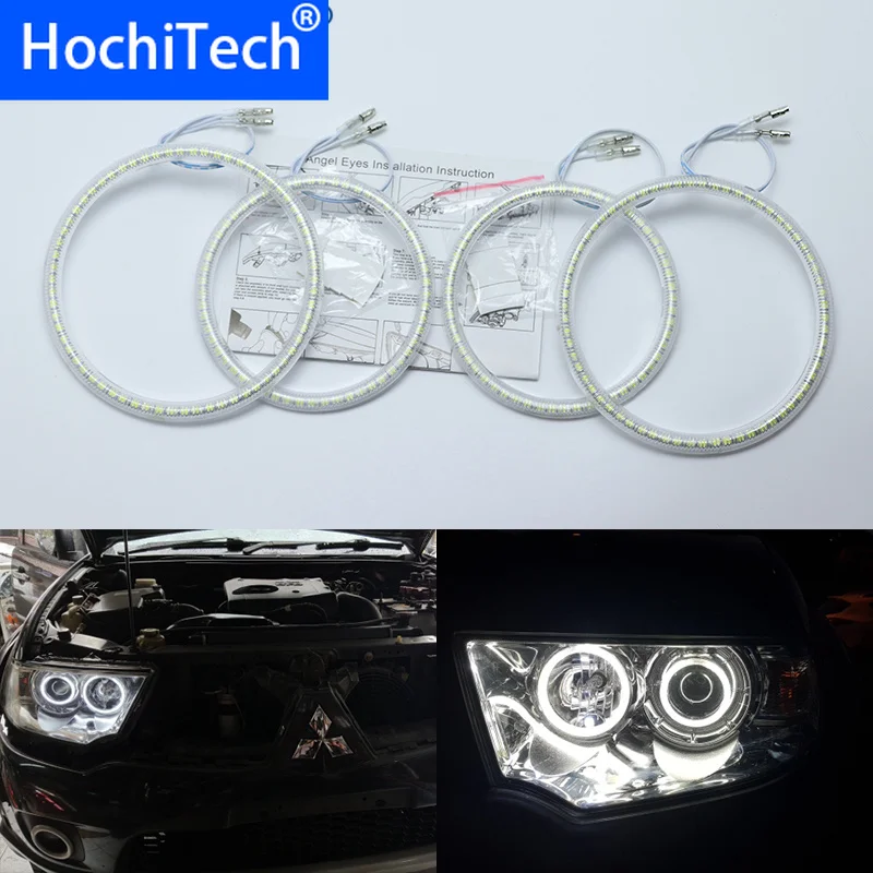 

Ultra bright SMD white LED angel eyes halo ring kit daytime running light DRL for Mitsubishi Challenger Montero Sport 2008-2016