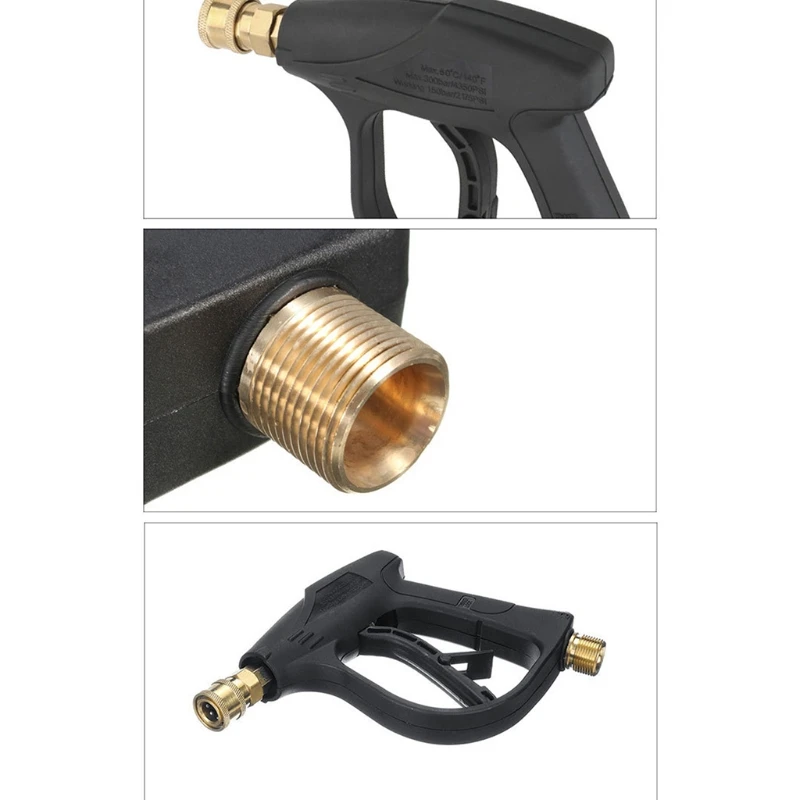 

High Power Washer with 5 Quick Connect Nozzles Washing Tool Accessories for Motor Auto Cleaning Garden Watering
