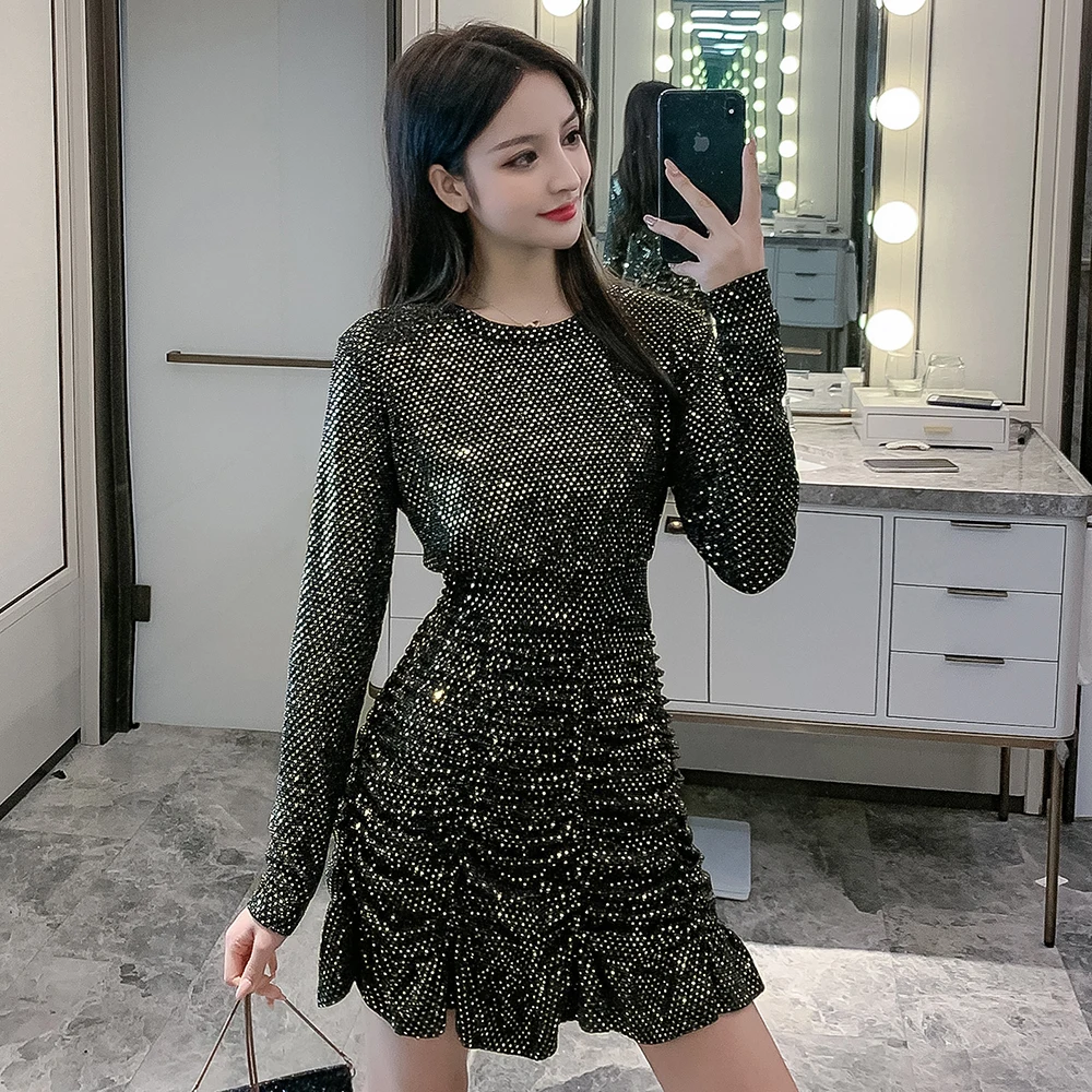 Пикантные облегающие Женские платья весна 2020 новое женское мини платье с запахом