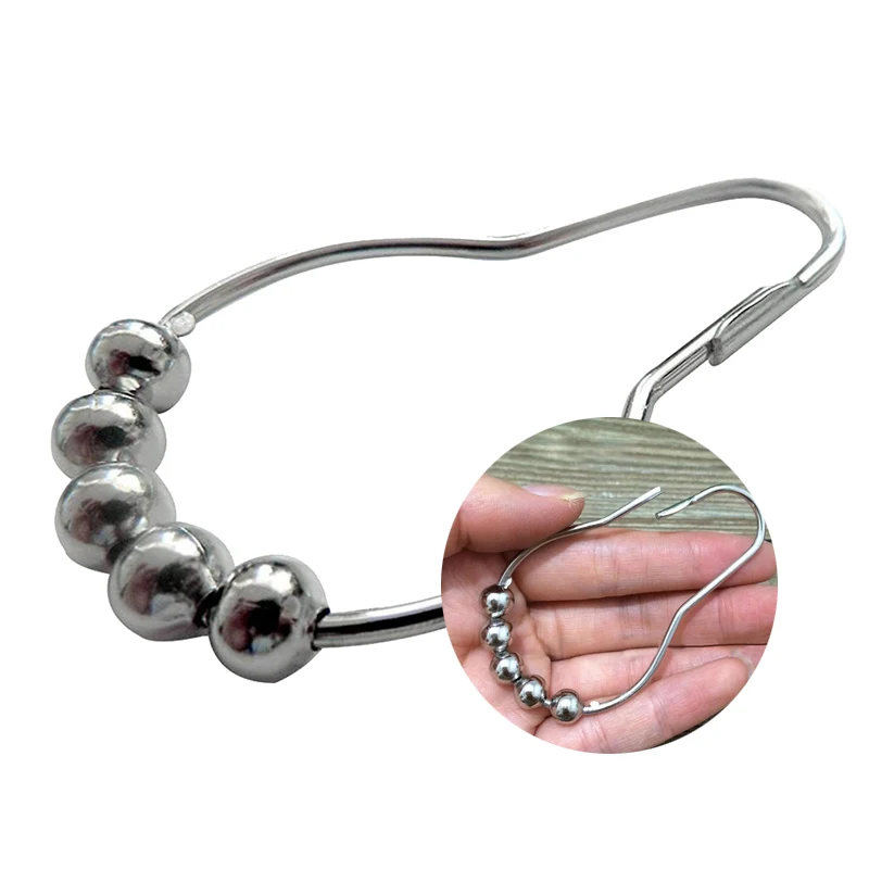 Горячие 10 шт полированные атласные крючки роликовые шариковые кольца для