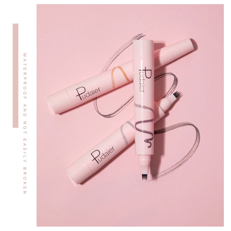 Waterproof Microblading Long Lasting Eyebrow Pencil Makeup-Eyebrow Tattoo Pen Fine Sketch Enhancer Fork Tip | Красота и здоровье