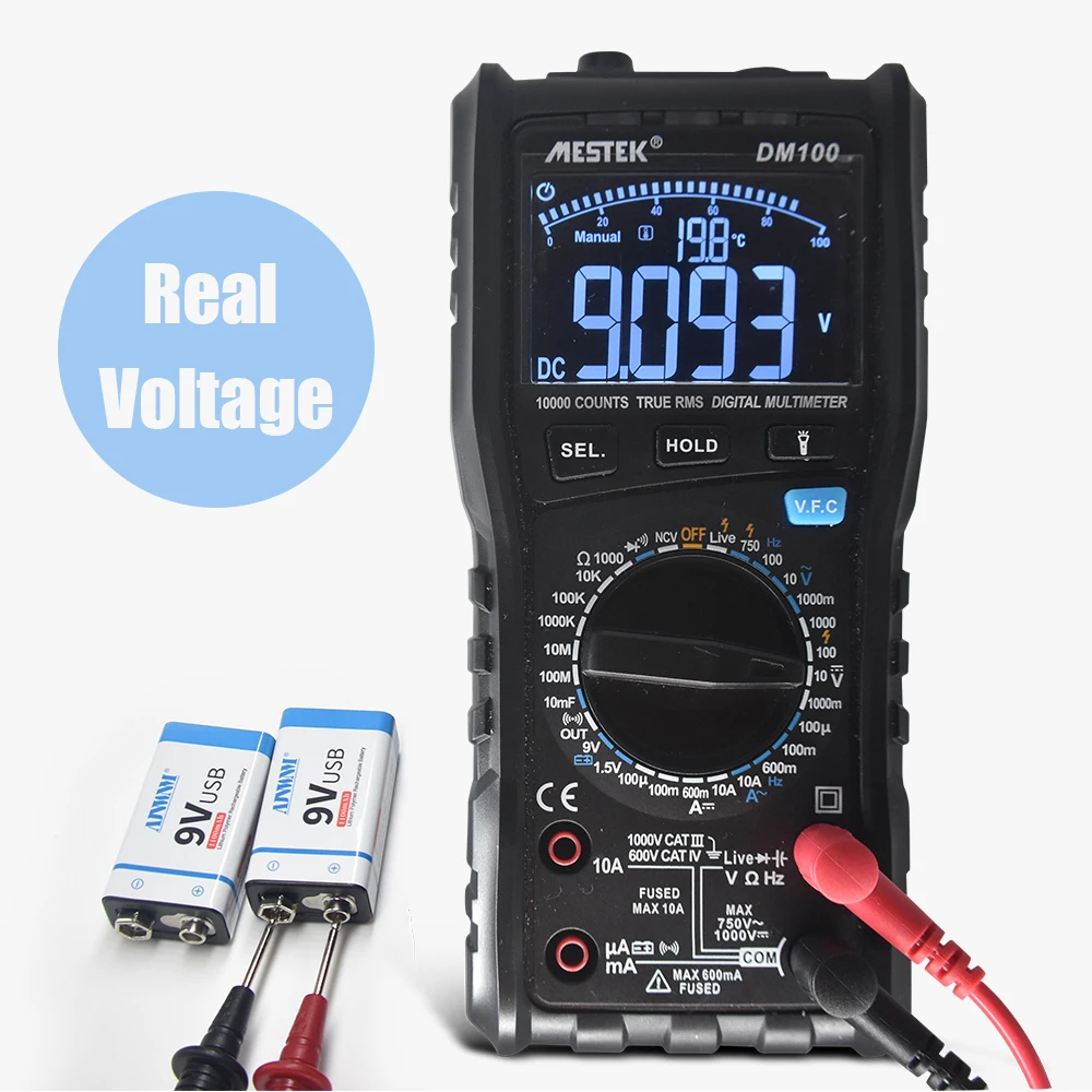 Аккумуляторная батарея 6F22 литиевая 9 В для металлоискателя модели вертолета