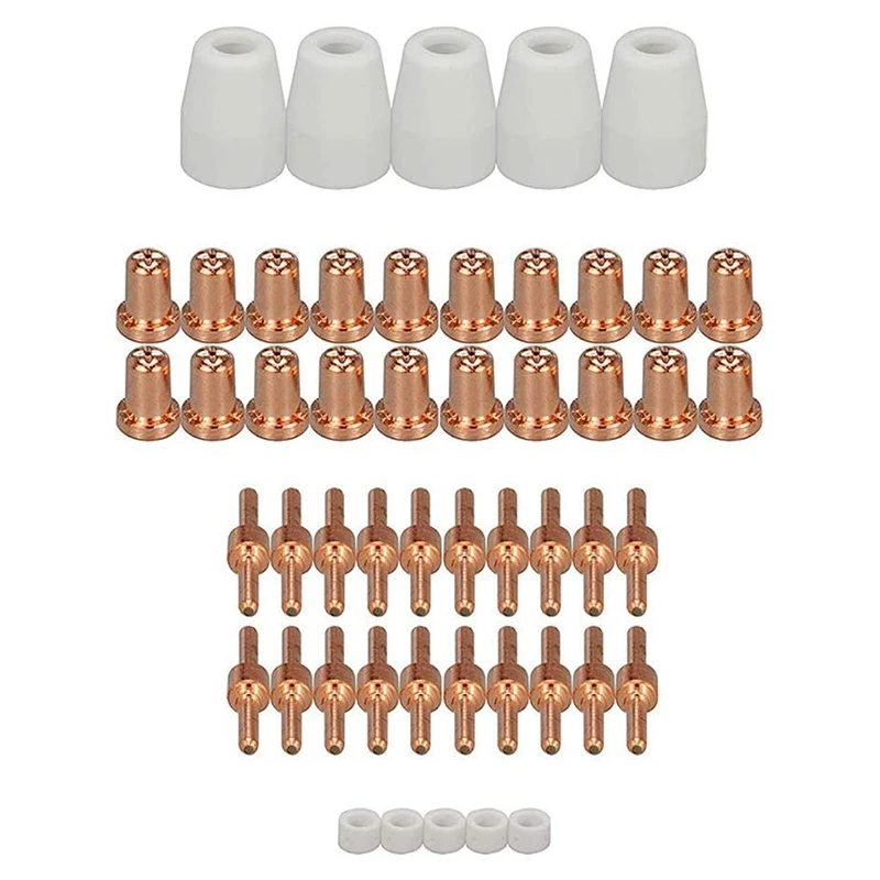 HOT-50Pcs плазменный резак расходные материалы фонарь наконечник электрод комплект
