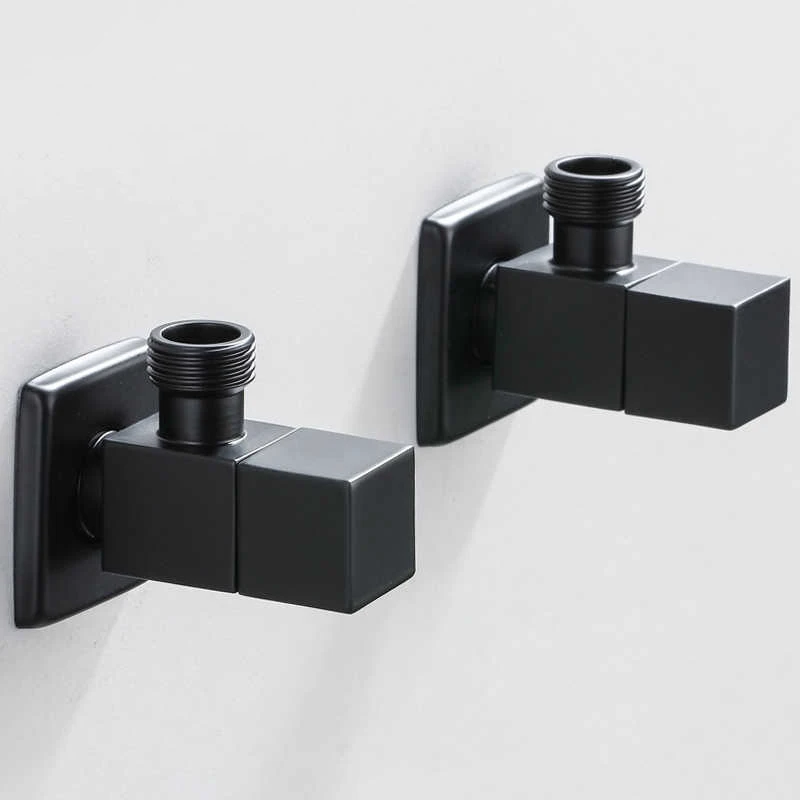 

Angle Valve Water Control Valve Brus Gold Corner Valve Bathroom Tap Water Valve 1/2*1/2 Stainless Steel Black Angle valves