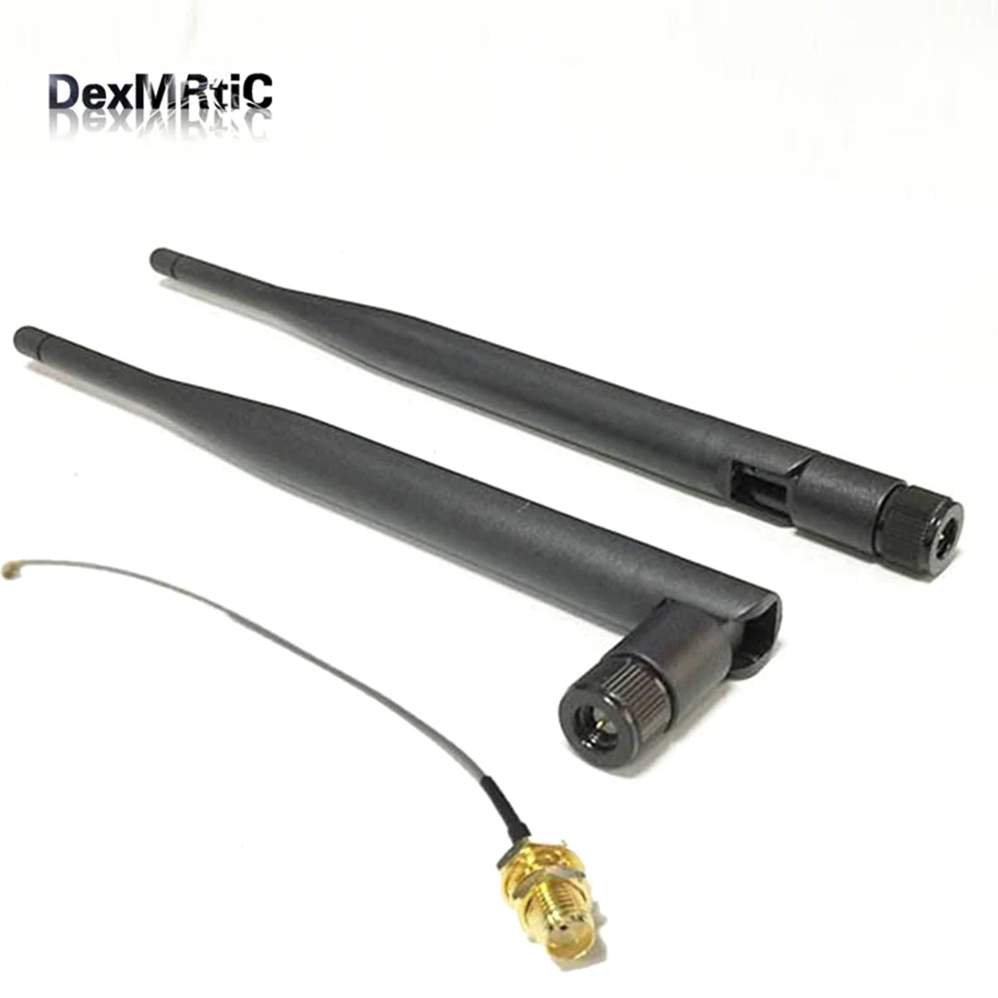 Антенна 3G SMA Rubber 5dBi 850/900/1800/1900/2100 MHZ Male Connector + IPX / u.fl к Female Pigtail Cable 15cm|3g antenna sma|3g