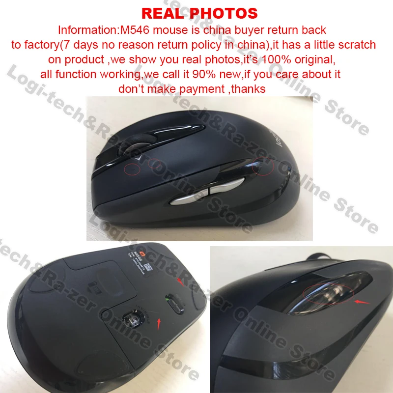 logitech Мышь M546 Беспроводной Мышь для ПК игровой пульт Поддержка официальный проверки Поддержка Windows 7/8/10 Max ОС Linux
