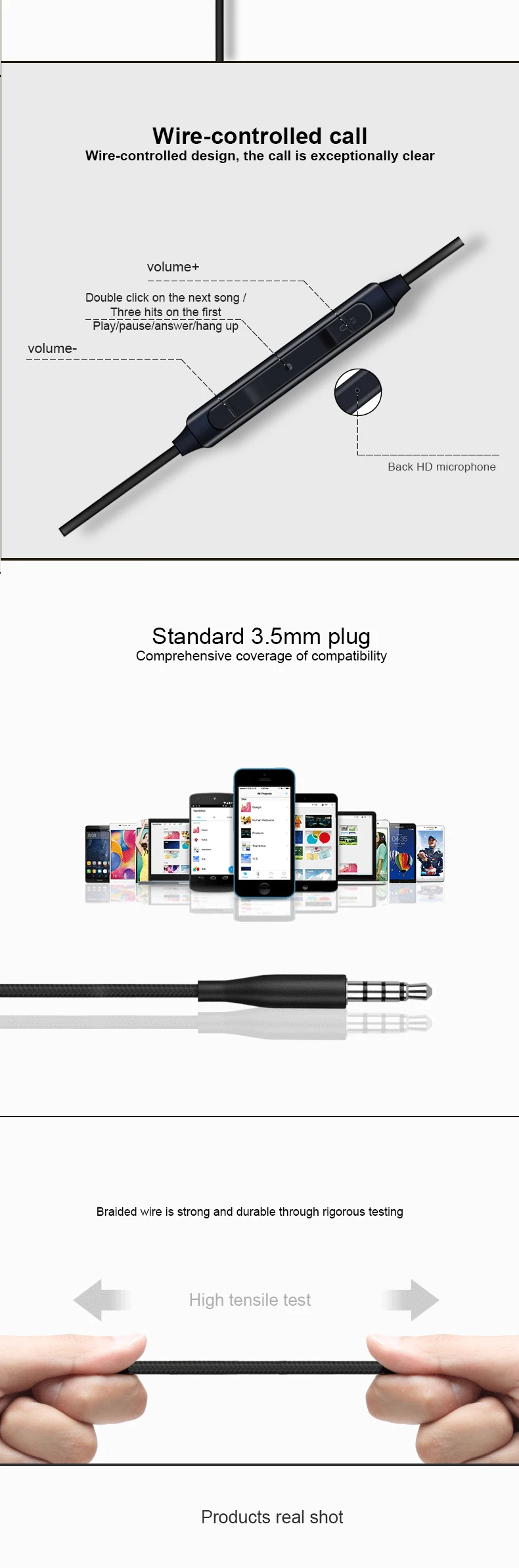 EO IG955 Высокое качество 3,5 мм Jack in-ear Bass стерео наушники с микрофоном Музыка для samsung Galaxy S4 S5 S6 Egde s8 s9 S7 S10 Note 4 5 8 J7 J5 J3 plus MI5 Mi6
