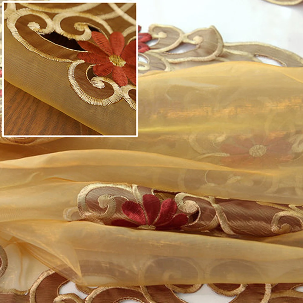 Хлопок вышитые кружева настольная дорожка роскошные современные скандинавские