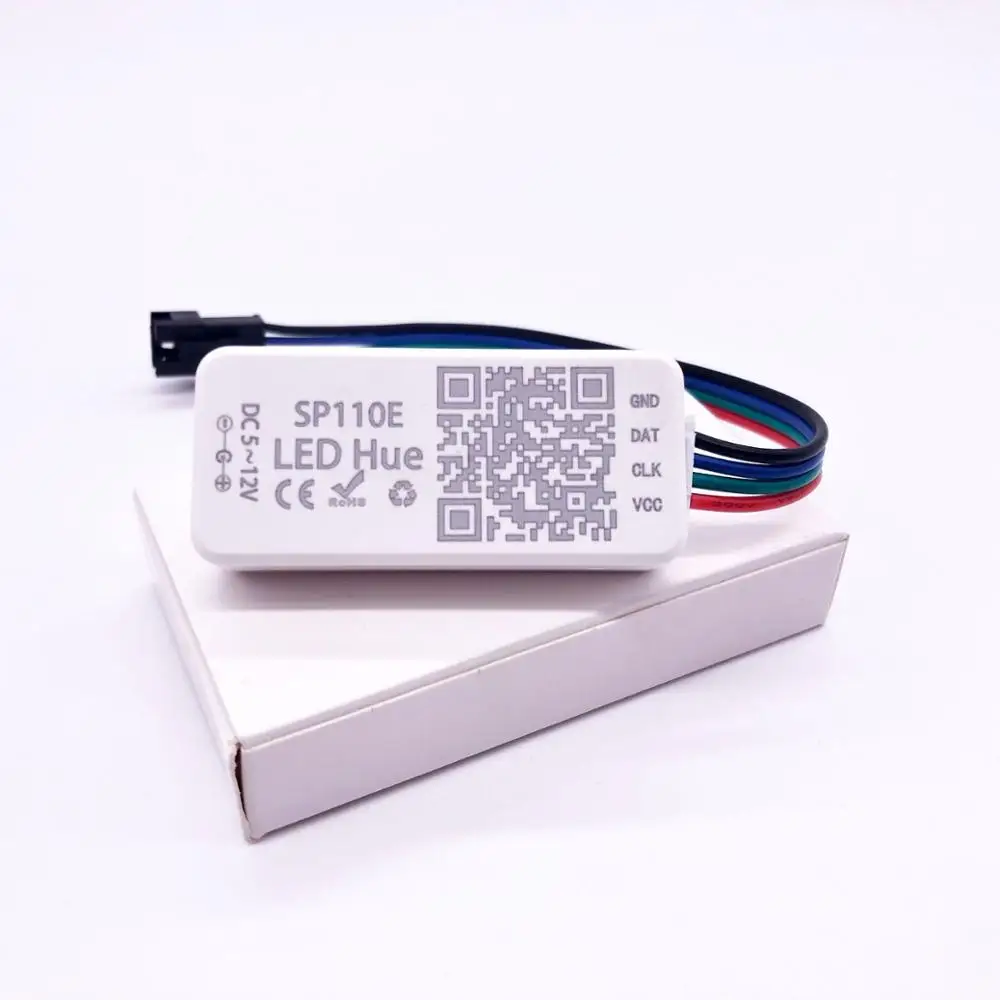 Светодиодная ленсветильник WS2812B WS2812 с Bluetooth контроллером SP110E 5 В постоянного тока