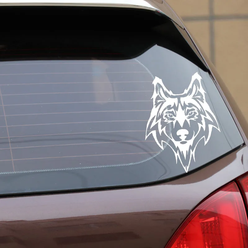 

Car Sticker Wolfdog Nose Car Window PVC Waterproof Sunscreen Decal Interesting Pattern Black/Silver 11.7x15.2cm