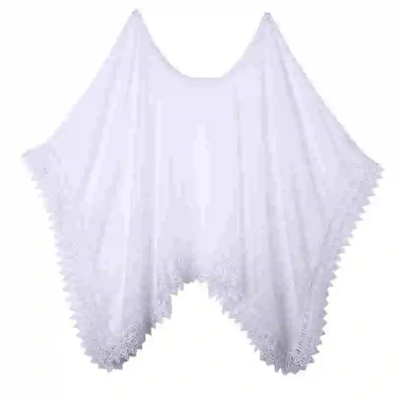 Женская Пляжная накидка однотонная белая пляжная туника с длинным рукавом