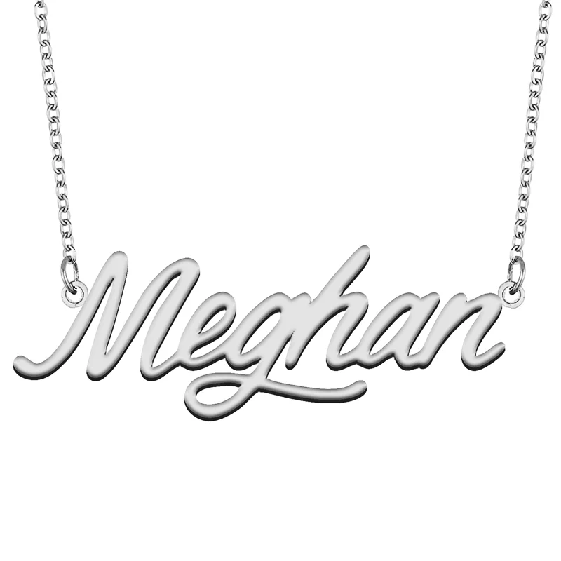 Meghan Custom Name Necklace Customized Pendant Choker Personalized Jewelry Gift for Women Girls Friend Christmas Present