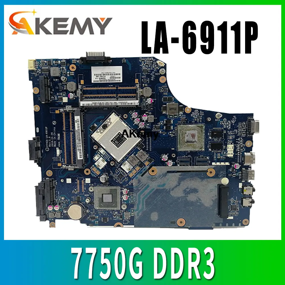 

P7YE0 LA-6911P материнская плата для ноутбука For Acer aspire 7750 7750G MBRMK02001 MB. RMK02.001 4 * Память HM65 DDR3 100% протестирована