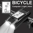 Фонасветильник велосипедный T6, светодиодный, USB Компьютерный звуковой сигнал, 2 держателя, водонепроницаемый, аксессуары к спидометру